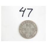 1919 Canadian Silver Half Dollar Coin