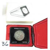 1970 Manitoba C anada Mint Dollar  Coin