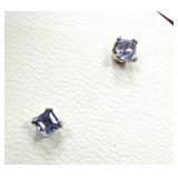 14KT Yellow Gold Tanzanite Earrings W/A $600.00