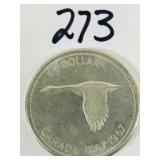 1967 Canadian Silver Dollar Coin