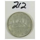 1965  Canadian Silver Dollar Coin