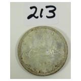 1965  Canadian Silver Dollar Coin