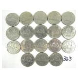 23 Canadian 1969 Dollar Coins