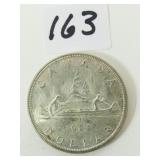 1963 Canadian Silver Dollar Coin