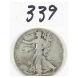 1937 U.S. Walking Liberty Silver Half Dollar Coin