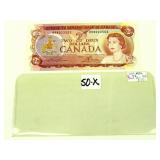 1974 Canadian $2 Dollar Bill