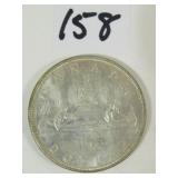 1963 Canadian Silver Dollar Coin