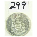 1963 Canadian Silver Half Dollar Coin