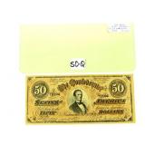$50 Dollar USA 1864 Uncirculated Bill