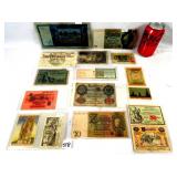 17 Early German Old Bank Notes