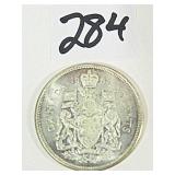 1963 Canadian Silver Half Dollar Coin