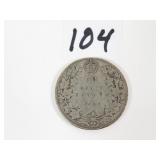 1929 Canadian Silver Dollar Coin