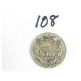 1942 Canadian Silver Dollar Coin