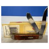 Case XX Chestnut Bone Jigged Mini Trapper folding