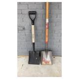 Two shovels