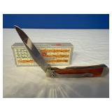 Case XX Smooth Chestnut Bone TrapperLock with Clip