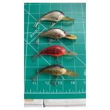 (4) Bomber Model A B04A Crankbaits assorted