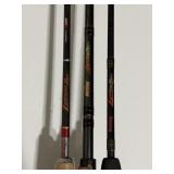 (3) Assorted Berkley 'lightning Rod' Spinning Rods