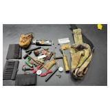Assorted Muzzleloader Supplies And Camo Bag
