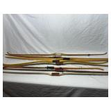 Lot Of (24)fiberglass And Wood Longbows & Flatbows