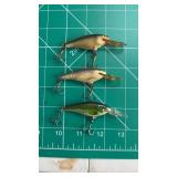 (3) Rapala Deep Runner Diving Crankbaits