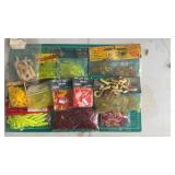 1 Lb Of Assorted Grub Worm Style Plastic Lures