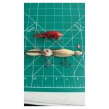 (2) Vintage Bomber Lures: water dog, Mud Bug