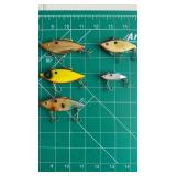 (5) Vintage Finned  Bill Lewis Rat-L-Trapï¿½s