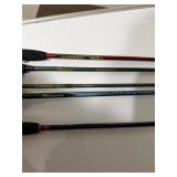 (5) Assorted Shakespeare Rods