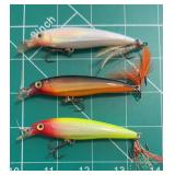 (3) Assorted Color Rapala X-rap Lures (xr-08)