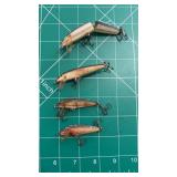 (4) Vintage Rapala Lures: J-9, Countdown, Floating