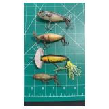 Lot Of (4) Assorted Style Top Water Lures