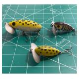 Lot Of (3) Vintage Fred Arbogast 'jitterbug'