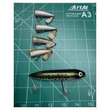 Original Heddon Zara Spook And (4) Top Water Lures