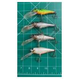 (4) Bagleys Bass-N Shad Crankbait assorted Colors