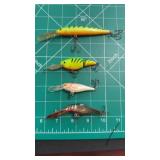 (4) Assorted Rapala Deep Diving Crankbaits