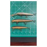 (1) Rebel Spoonbill Minnow, (2) Rapala Countdown