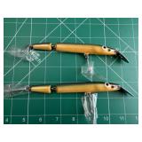 (2) Irish Rapala Sliver: Sl-13  'gold Green' (gr)