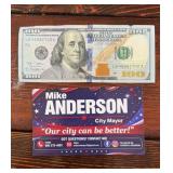 $100 Cash - Donated By Mike Anderson