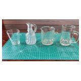 (4) Piece Assorted Lot Of Glassware