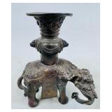 BRONZE ELEPHANT FORM CENSER
