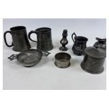 ANTIQUE PEWTER PIECES
