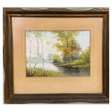 WATERCOLOUR RIVERSCAPE