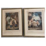 F. WHEATLEY HAND COLOURED ENGRAVINGS