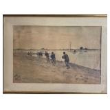 CHINESE WATERCOLOUR YANGTSE RIVER