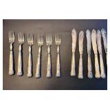 ELABORATE VICTORIAN SILVER PLATE FISH SET