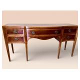 MAHOGANY SERPENTINE FRONT SIDEBOARD
