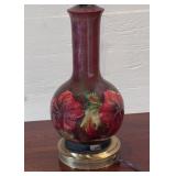 LARGE MOORCROFT HIBISCUS LAMP
