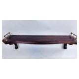 BRASS GALLERIED WALL SHELF