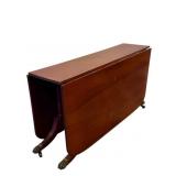 QUALITY REGENCY STYLE MAHOGANY DROP LEAF TABLE